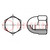 Tuerca; hexagonal; M6; 1; latón; Cobertura: níquel; 10mm; BN 514