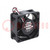 Fan: DC; axial; 12VDC; 60x60x25mm; 24.6m3/h; 21dBA; ball bearing