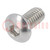 Screw; M4x8; 0.7; Head: button; hex key; HEX 2,5mm; ISO 7380-1