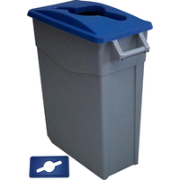 Cubo reciclaje Denox - 65 l - Azul
