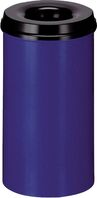 ECO Sicherheitsabfallbehälter - Schwarz/Blau, 62.5 cm, Stahlblech, Für innen