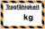 Hinweisschild - Tragfähigkeit kg, Gelb/Schwarz, 20 x 30 cm, Kunststoff, Weiß