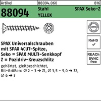 Schraube R 88094 SEKO Spitze/PZ 4x70/50-