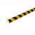 Kantenschutz Warn- und Schutzprofile, Flächenschutz Trapez Typ CC, gelb/schwarz, 500x4,1x3,6cm