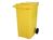 SARO 2 Rad Müllgroßbehälter 80 Liter -gelb- MGB80GE, Ansicht vorne