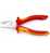 Knipex Kombizange isoliert mit Mehrkomponenten-Hüllen, VDE-geprüft; mit integrierter isolierter Befestigungsöse zum Anbringen einer Absturzsicherung v