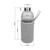 Glass bottle with case "Iced", 1.0 l, transparent/grey