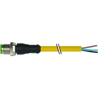 CONECTOR M12 CON EXTREMO DE CABLE LIBRE DE 0°.