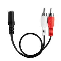 [NOUVEAU] HDSUPPLY AUDIO ADAPTER 3,5MM 2X STEREO RCA MALE TO 1X FEMALE LP-AA115