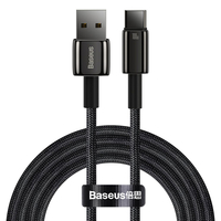 BASEUS TUNGSTEN GOLD USB - USB-C CABLE 100W, 2M - BLACK CAWJ000101
