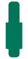 Stecksignal, Hartfolie, 50 Stück, dunkelgrün