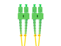 Lanberg FO-SASA-SD11-0050-YE kabel optyczny 5 m SC G.657.A1 Zielony, Żółty