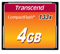 Transcend TS4GCF133 memóriakártya 4 GB CompactFlash MLC
