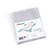 Rexel Nyrex™ Card Holders 203x127mm Clear (25)