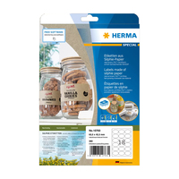 HERMA 10763 etiket Ellips Permanent Bruin 360 stuk(s)