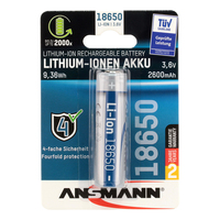 Ansmann Li-Ion Akku 18650 Batterie rechargeable Lithium-Ion (Li-Ion)