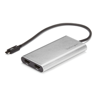 StarTech.com Adattatore Thunderbolt 3 a Dual HDMI 2.0 - Certificato Thunderbolt 3 4K 60Hz - Adattatore convertitore video per doppio monitor HDMI - Compatibile con Mac e Windows...