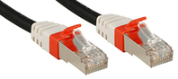 Lindy Cat.6 (A) SSTP / S/FTP PIMF Premium 0.3m kabel sieciowy Czarny 0,3 m