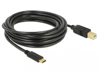 DeLOCK 83667 USB-kabel 4 m USB 2.0 USB C USB B Zwart
