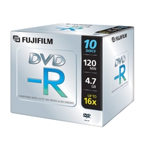 Fujifilm DVD-R 4,7Gb jewelcase 16x 10-pack 10 pezzo(i)