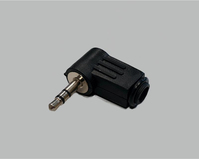 BKL Electronic 1107005 kabel-connector 3.5mm Zwart, Metallic