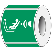 Brady PIC E014-100X100-PE-ROLL/1 safety sign Plate safety sign 250 pc(s)