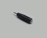 BKL Electronic 1102056 adattatore per inversione del genere dei cavi 2.5mm 3.5mm Nero
