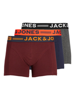 Jack & Jones 5713232842120 Unterhose Boxer-Unterhose Burgund, Navy, Grau