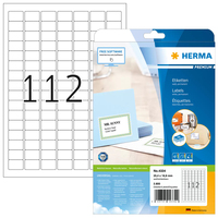 HERMA Etiketten Premium A4 25.4x16.9 mm weiß Papier matt 2800 St.