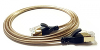 Wantec 7622 Netzwerkkabel Gold 0,3 m Cat6a F/UTP (FTP)