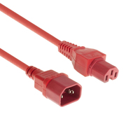 ACT AK5304 cable de transmisión Rojo 1,2 m IEC C14 IEC C15