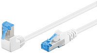 Goobay 51564 kabel sieciowy Biały, Niebieski 1 m Cat6a S/FTP (S-STP)