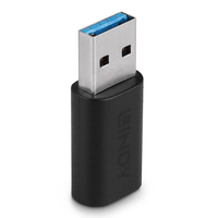 Lindy 41904 csatlakozó átlakító USB 3.2 Type A USB 3.2 Type C Fekete
