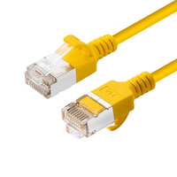 Microconnect V-FTP6A03Y-SLIM networking cable Yellow 3 m Cat6a U/FTP (STP)