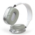 Gembird BHP-LED-02-W écouteur/casque Sans fil Arceau Appels/Musique Bluetooth Blanc