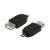 LogiLink AU0029 changeur de genre de câble USB 2.0 Micro-B USB 2.0-A Noir