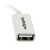 StarTech.com Cavo Adattatore micro USB a USB femmina OTG da viaggio 12cm M/F - Bianco