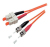 S-Conn 1m SC - ST Glasfaserkabel OM2 Schwarz, Grau, Orange