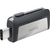 SanDisk Ultra Dual Drive USB Type-C USB-Stick 128 GB USB Type-A / USB Type-C 3.2 Gen 1 (3.1 Gen 1) Schwarz, Silber
