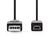Nedis CCGP60300BK50 USB-kabel 5 m USB 2.0 USB A USB A/Mini-USB A Zwart