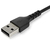 StarTech.com 2m USB-A auf USB-C Ladekabel - Dauerhaftes USB 2.0 auf USB Typ-C Datenübertragungs- und Schnellladekabel - Robuster TPE-Mantel Aramidfaser, M/M, 3A - Schwarz