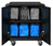 Leba NoteBag NB2-5T-GREY-UC-SC tároló/töltő kocsi és szekrény mobileszközökhöz Hordozható eszközrendező doboz Szürke