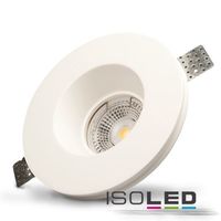image de produit - Spot LED en plâtre encastrable GX5.3 :: rond :: décalé :: blanc