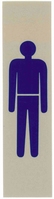 Schilder für Tür- und Raumbezeichnungen, selbstklebend, Format 16 x 4 cm, blaue