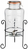 Getränkespender Ø 27 cm, H: 50,5 cm, 7 Liter Behälter aus Glas Zapfhahn aus