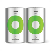 GP Batteries Recyko+, Akku 2xD, 3000 mAh, 1,2 V