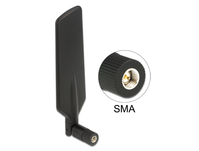 Delock Antenne LTE WLAN Dualband SMA 1 ~ 4 dBi