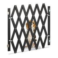 Hundeabsperrgitter in Schwarz - (B)126 x (H)70 cm 10045293_0