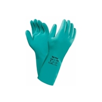 Ansell 37-675 AlphaTec Solvex 13'' Green Nitrile Gauntlet - Size 7