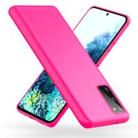 NALIA Neon Handy Hülle für Samsung Galaxy S20, Silikon Case Cover Bumper Etui Pink